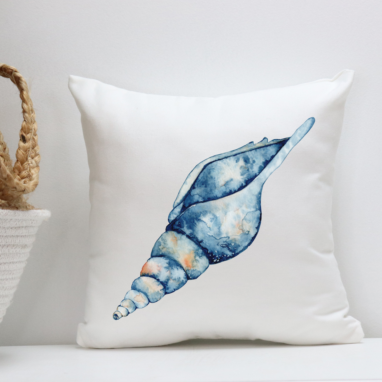 Beach Shell Outdoor Pillow Coastal Patio Home Gift