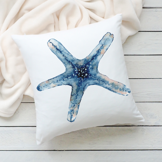 Starfish Outdoor Pillow Coastal Beach Home Gift