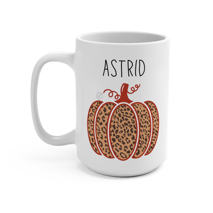 Astrid Personalized Custom Name Pumpkin Coffee Mug