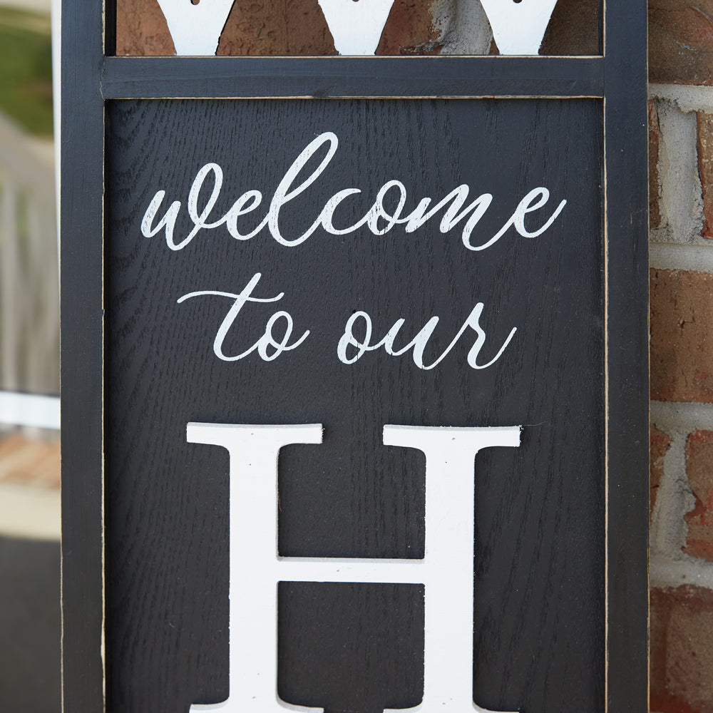 Welcome Porch Sign, Front Door Welcome Sign, Front Porch Decor, Housewarming Gift, Seasonal Porch Decor - Design Club Home