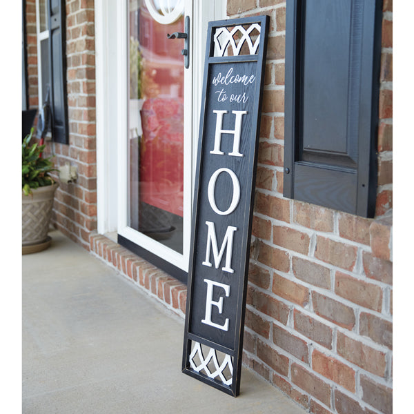 Welcome Porch Sign, Front Door Welcome Sign, Front Porch Decor, Housewarming Gift, Seasonal Porch Decor - Design Club Home