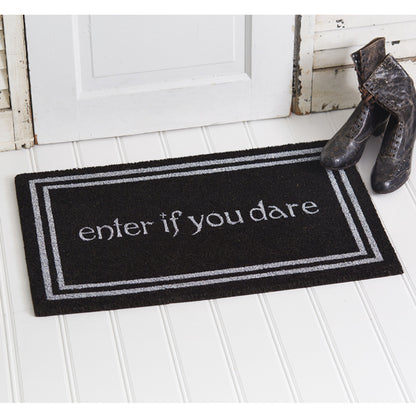 Black Doormat | Funny Welcome Front Door Mat | Housewarming Gift | Halloween Decoration - Design Club Home