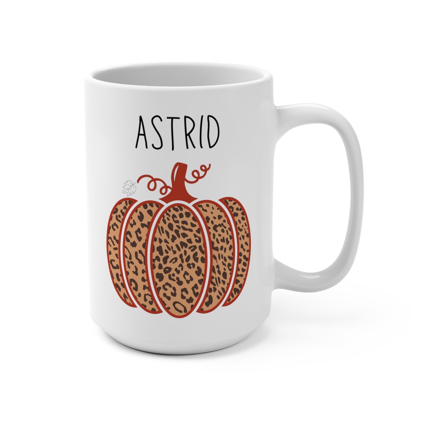 Astrid Personalized Custom Name Pumpkin Coffee Mug