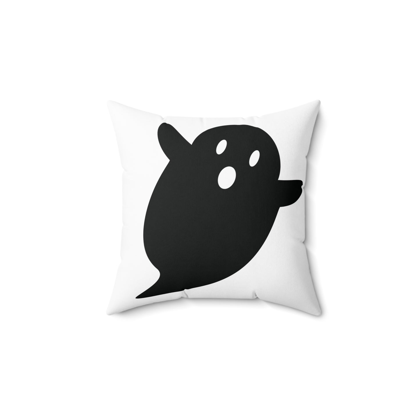 Black Ghost Halloween Pillow