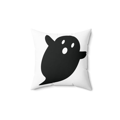 Black Ghost Halloween Pillow