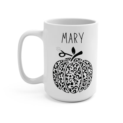 Mary Personalized Custom Name Pumpkin Coffee Mug