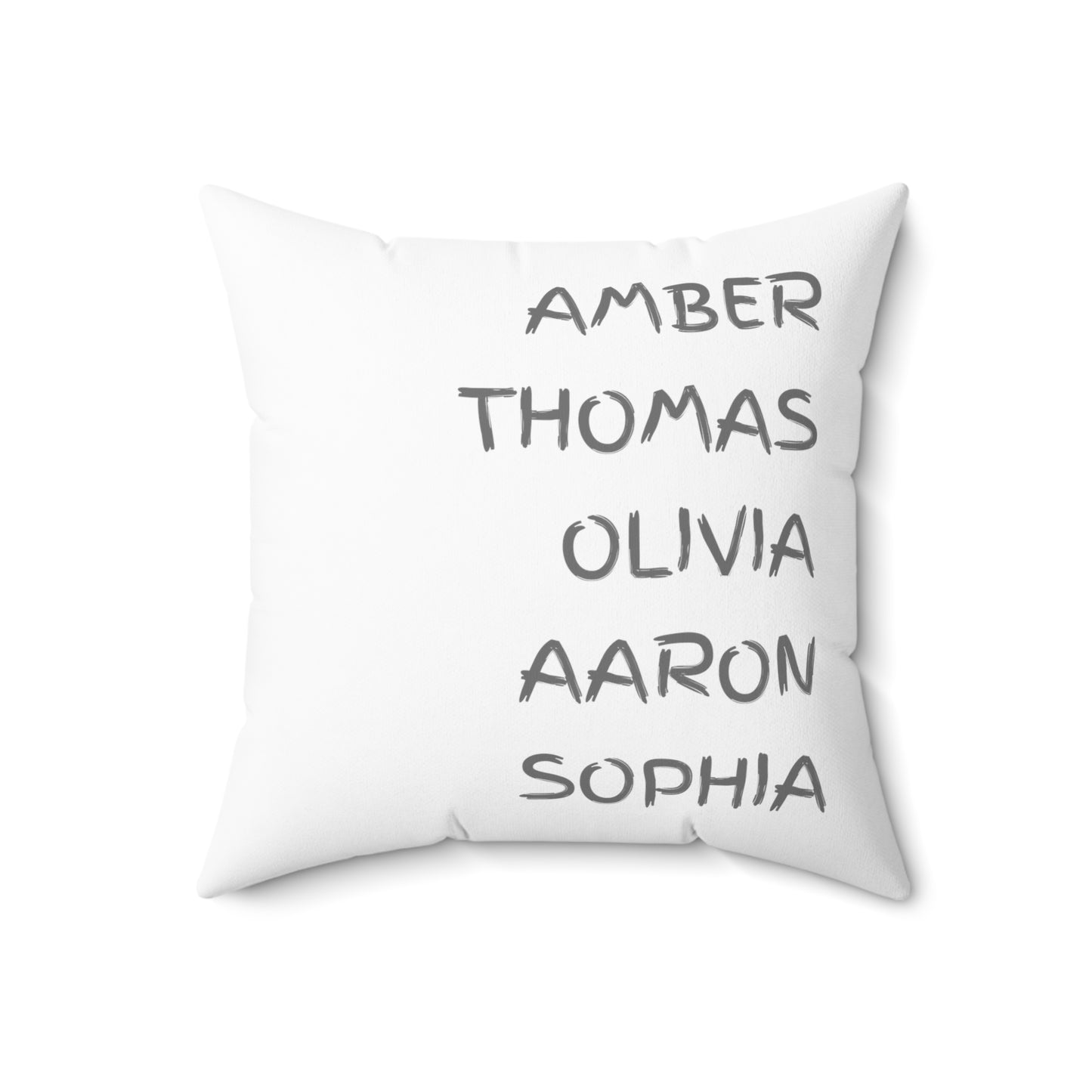 Personalized Family Name Throw Pillow