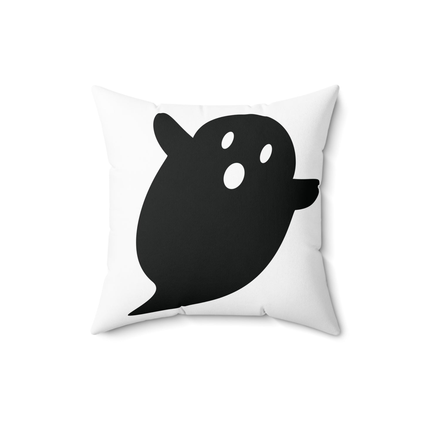 Black Ghost Halloween Pillow