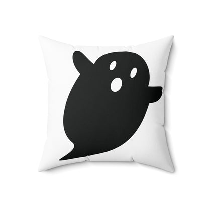 Black Ghost Halloween Pillow