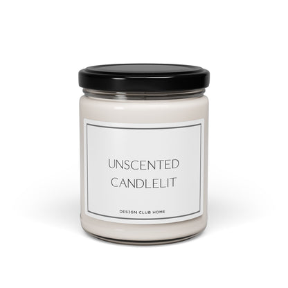 Unscented Candlit Candle Modern Minimalist Home Decor Soy Wax Blend Candle Gift