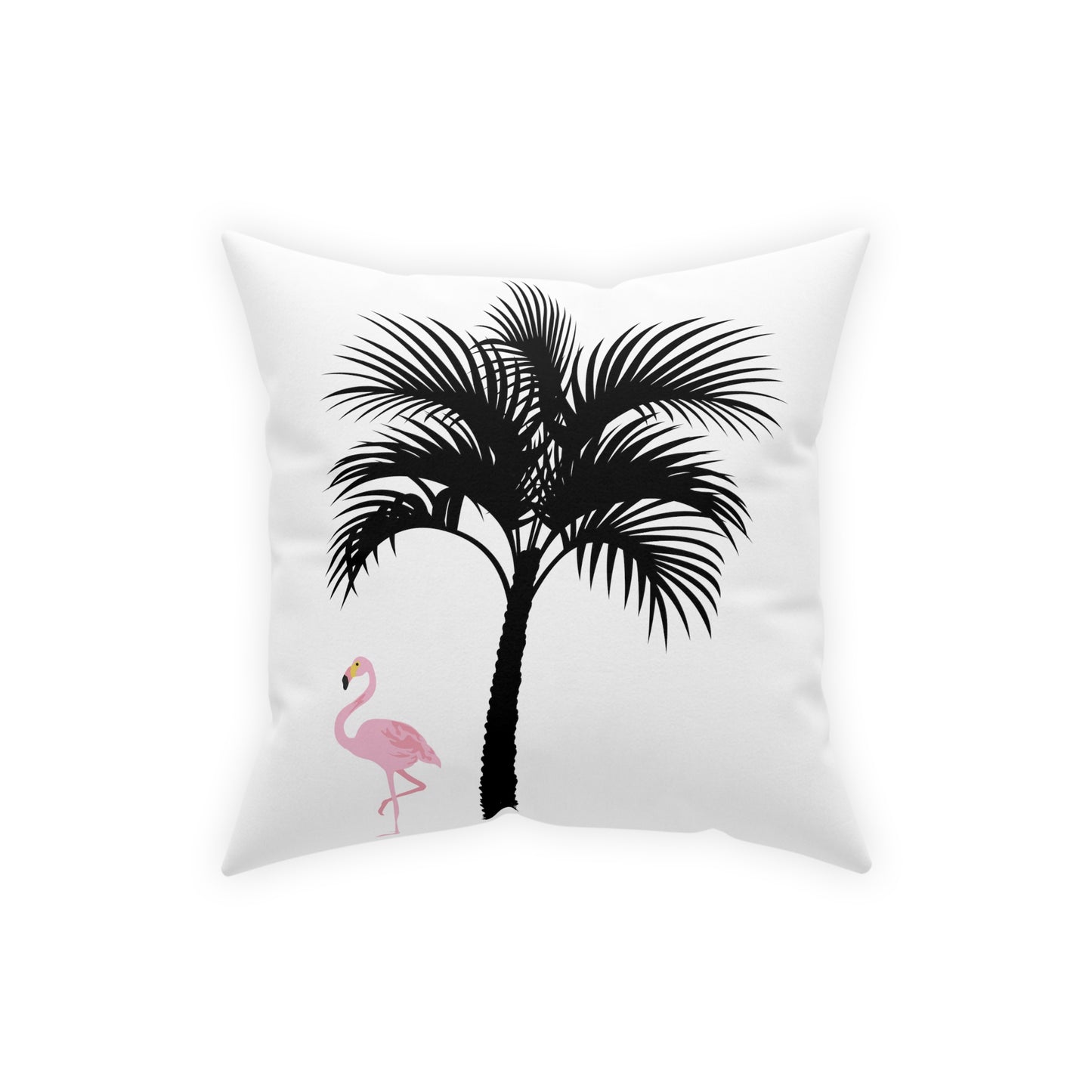 Beach House Pillow Palm Tree Coastal Flamingo Accent Pillow Housewarming Gift for Her - Design Club Home