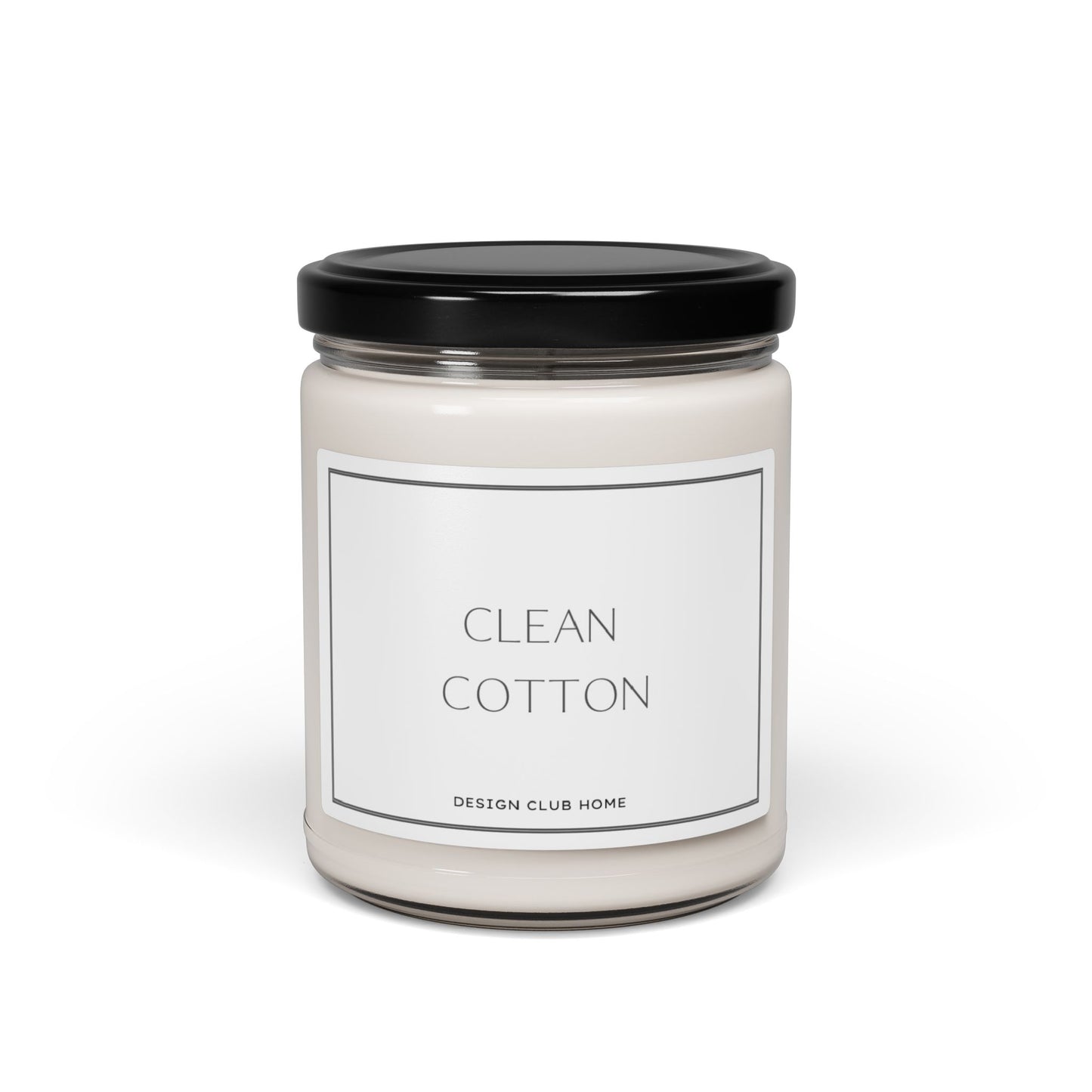 Clean Cotton Scented Candle Modern Minimalist Home Decor Soy Wax Blend Candle Gift