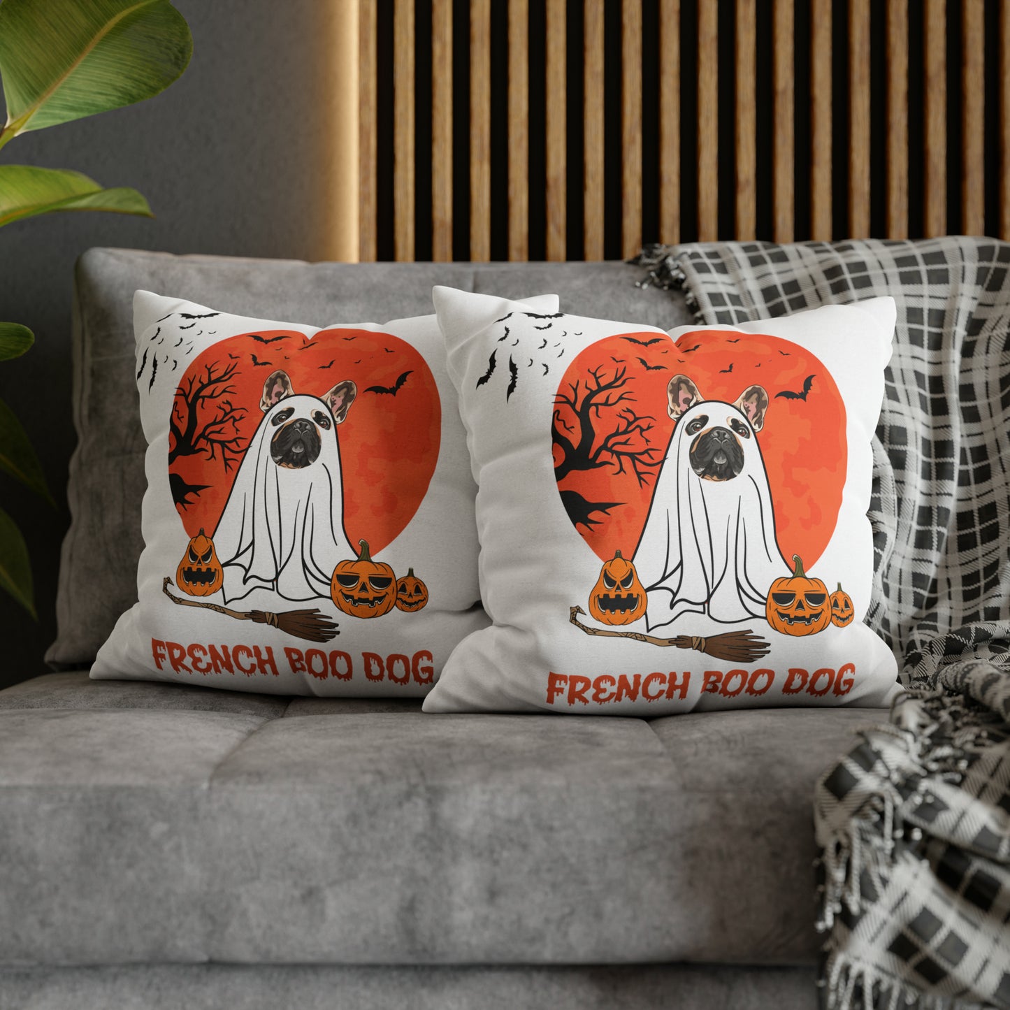 Halloween Pillow French Bulldog Mom Home Decoration Housewarming Gift