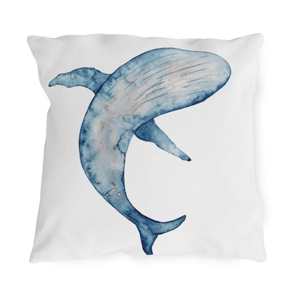 Whale Outdoor Pillow Coastal Beach Ocean Fish Lovers Home Gift