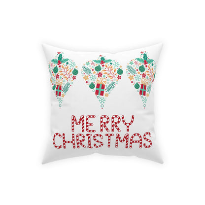 Merry Christmas Pillow, Bright Holiday Pillow, Christmas Gift, Housewarming Gift, Retro Vintage Christmas - Design Club Home