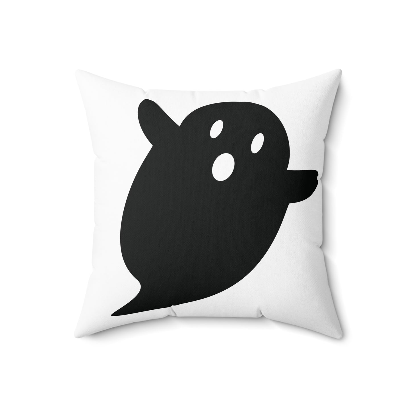 Black Ghost Halloween Pillow