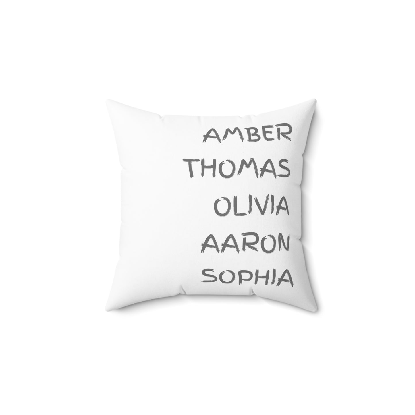 Personalized Family Name Throw Pillow