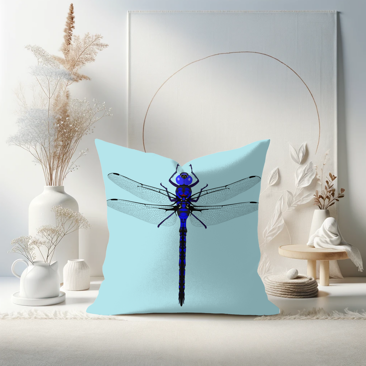 Blue Dragonfly Indoor/Outdoor Pillow