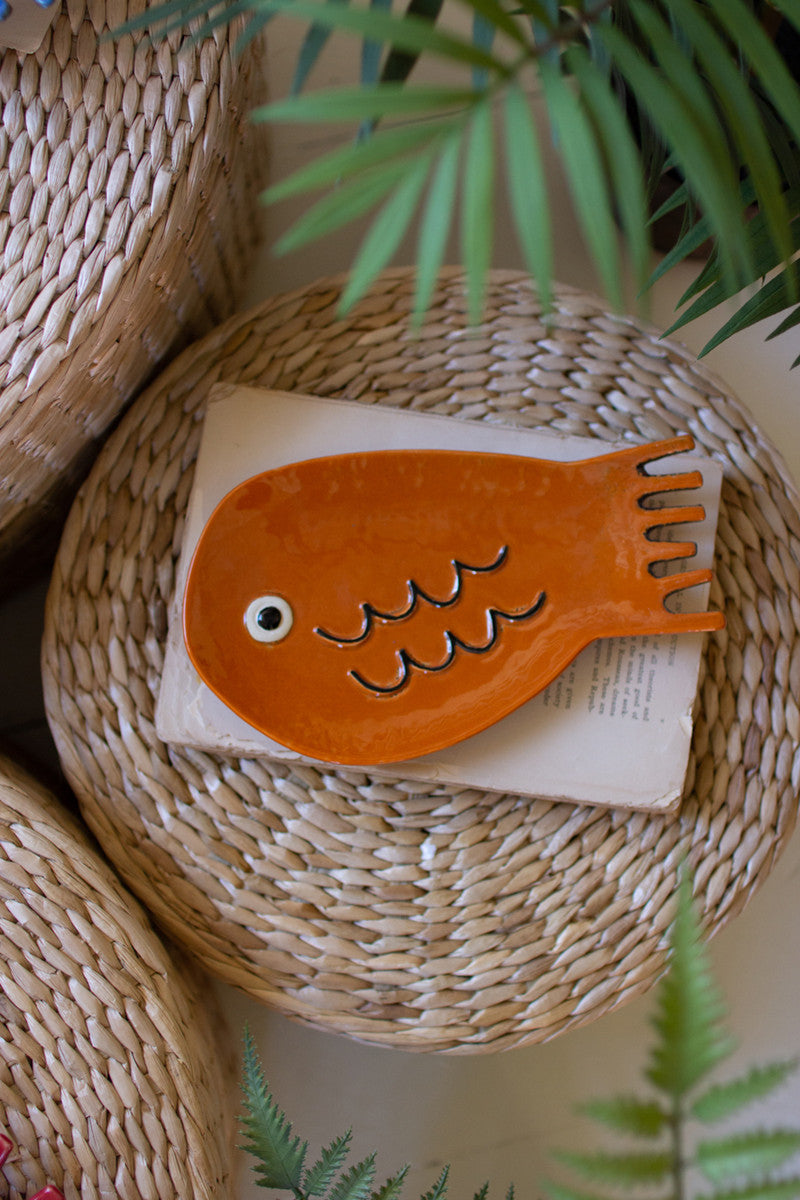 Ceramic Fish Plates Set of 6