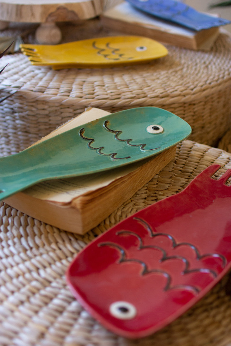 Ceramic Fish Plates Set of 6