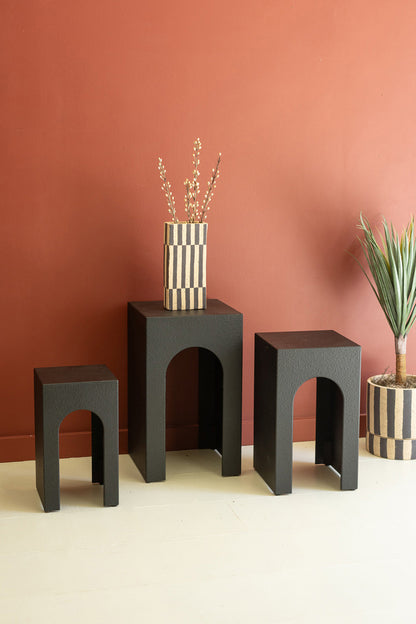 Black Side Tables Set of 3