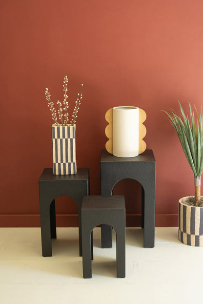 Black Side Tables Set of 3