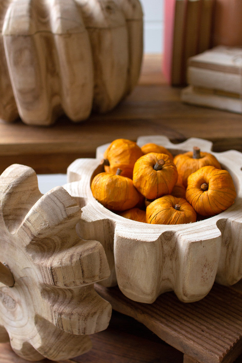 Wood Pumpkin Fall Decor Set of 2 | Home Decor Gifts - Design Club Home