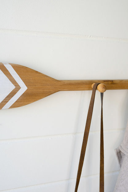 Wall Mount Coat Rack Wooden Paddle Wall Decor - Design Club Home