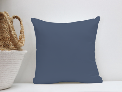 Navy Blue Outdoor Indoor Pillow with Insert, Patio Front  Porch Decor, Beach Bedroom Sofa Chair Washable Layering Throw Pillow
