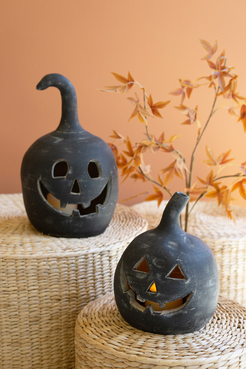 Black Jack O Lanterns Set of 2