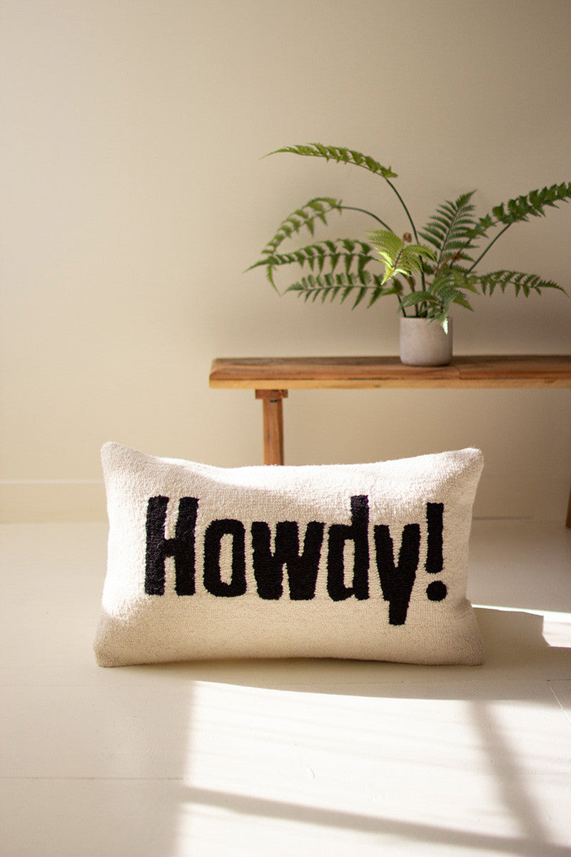 Howdy Throw Pillow