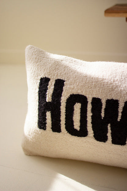 Howdy Throw Pillow