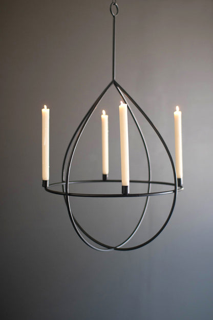 Metal Candle Chandelier