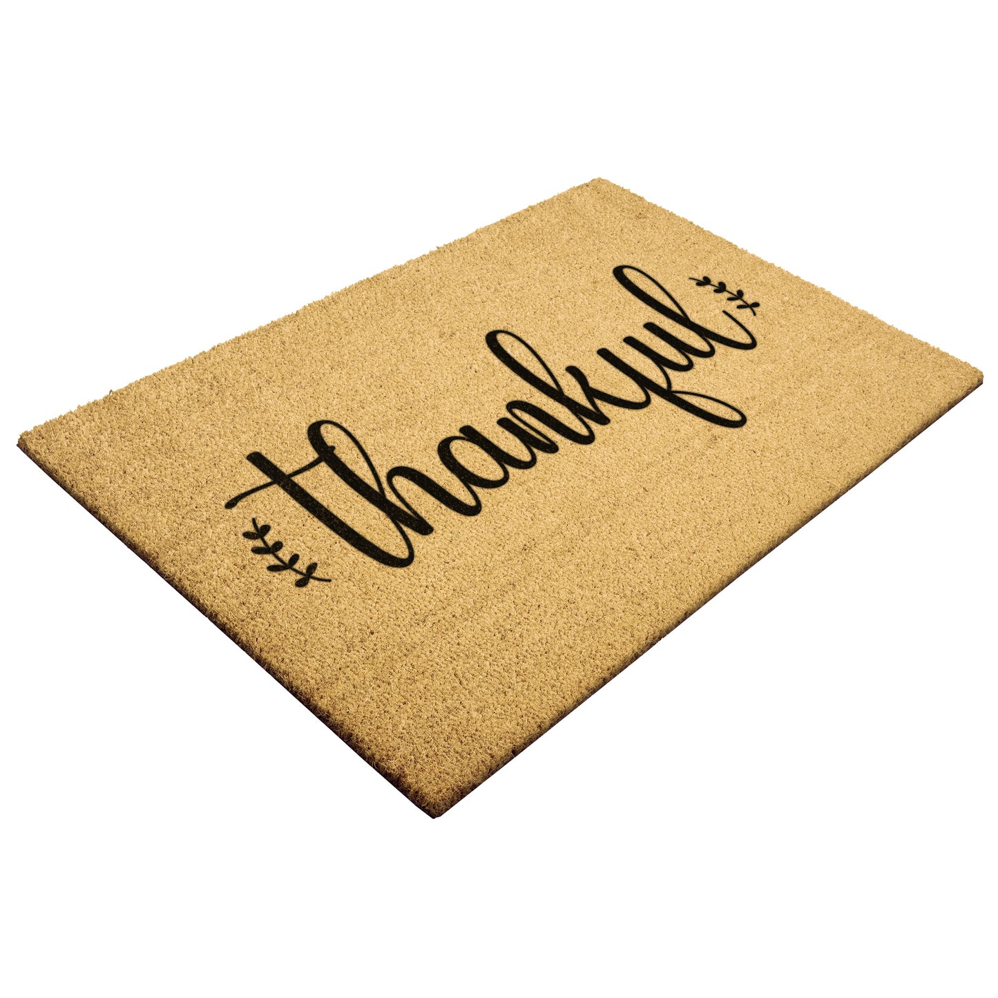 Thankful Doormat Fall Welcome Mat Thanksgiving Front Door Decoration - Design Club Home