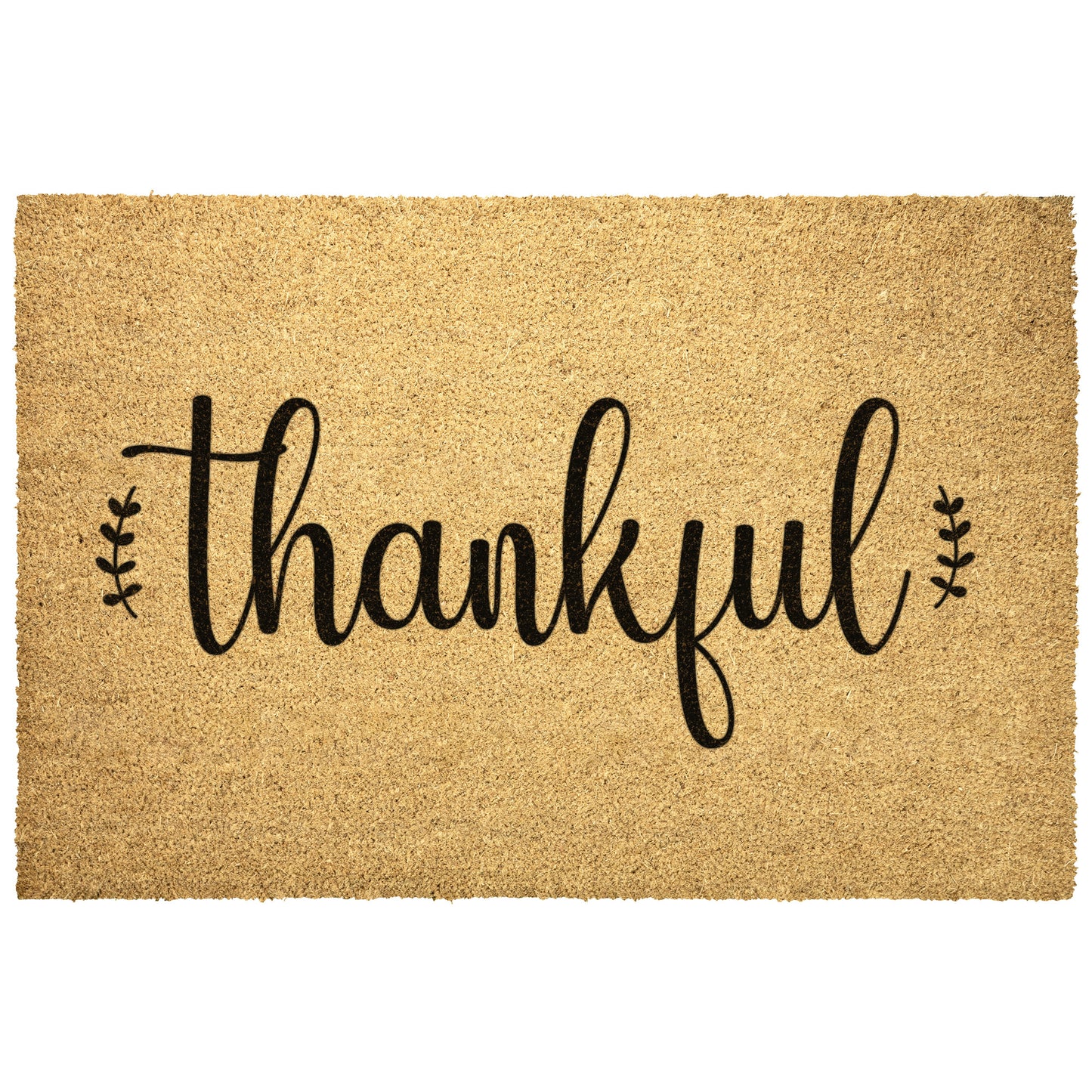 Thankful Doormat Fall Welcome Mat Thanksgiving Front Door Decoration - Design Club Home