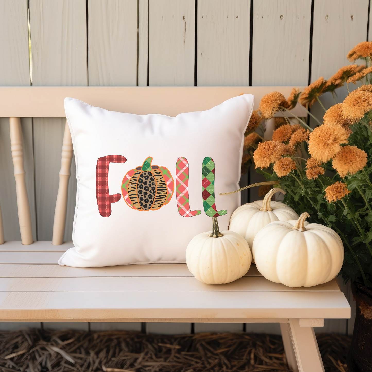 Fall Pillow, Autumn Decoration, Retro Fall Pillow, Pumpkin Pillow, Farmhouse, Housewarming Gift - Design Club Home