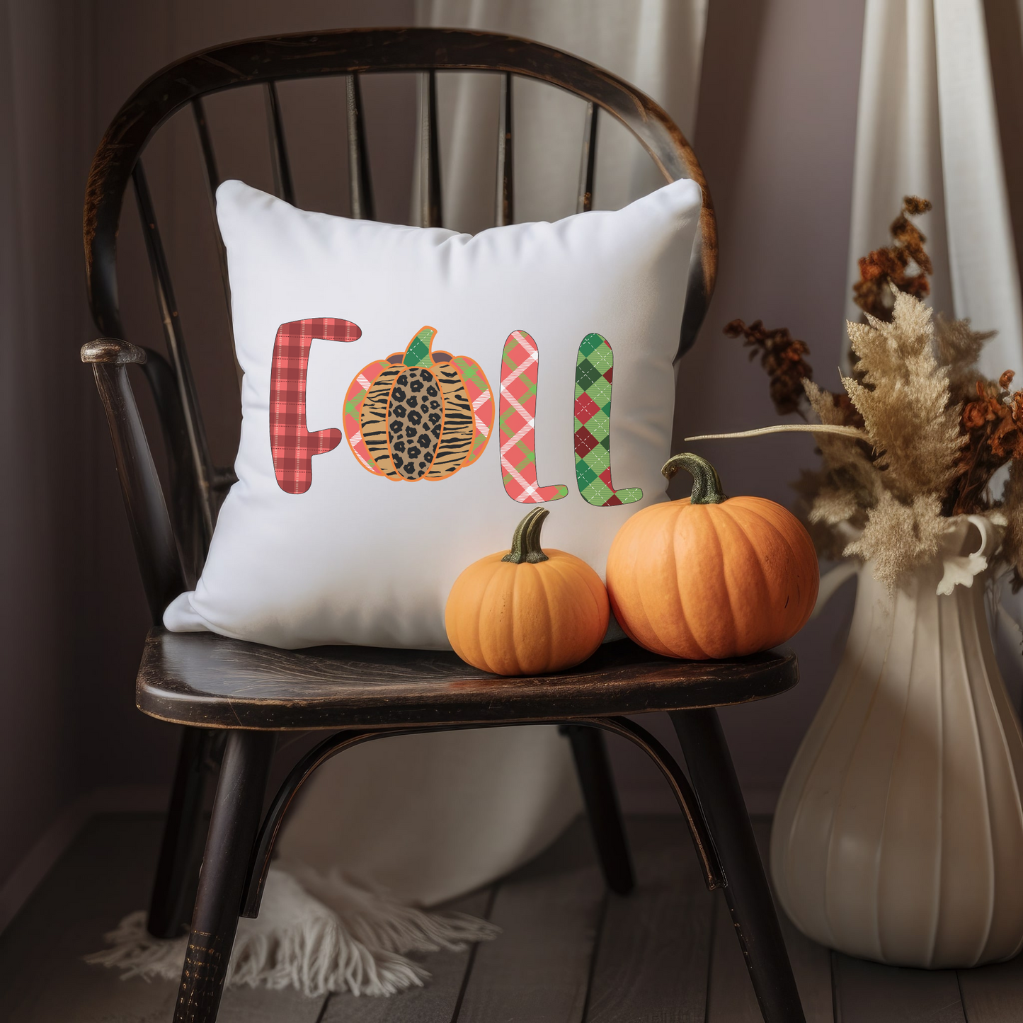 Fall Pillow, Autumn Decoration, Retro Fall Pillow, Pumpkin Pillow, Farmhouse, Housewarming Gift - Design Club Home