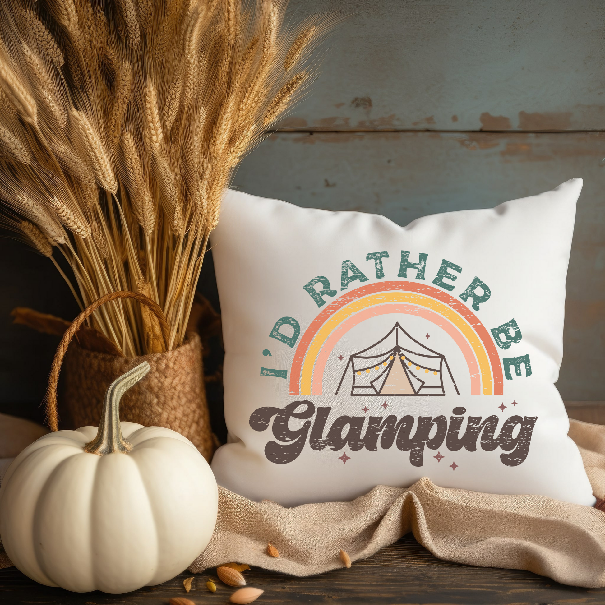 Glamping Pillow RV Camping Pillow Nature Lover Gift Bed Pillow Camping Lover Party Gift - Design Club Home