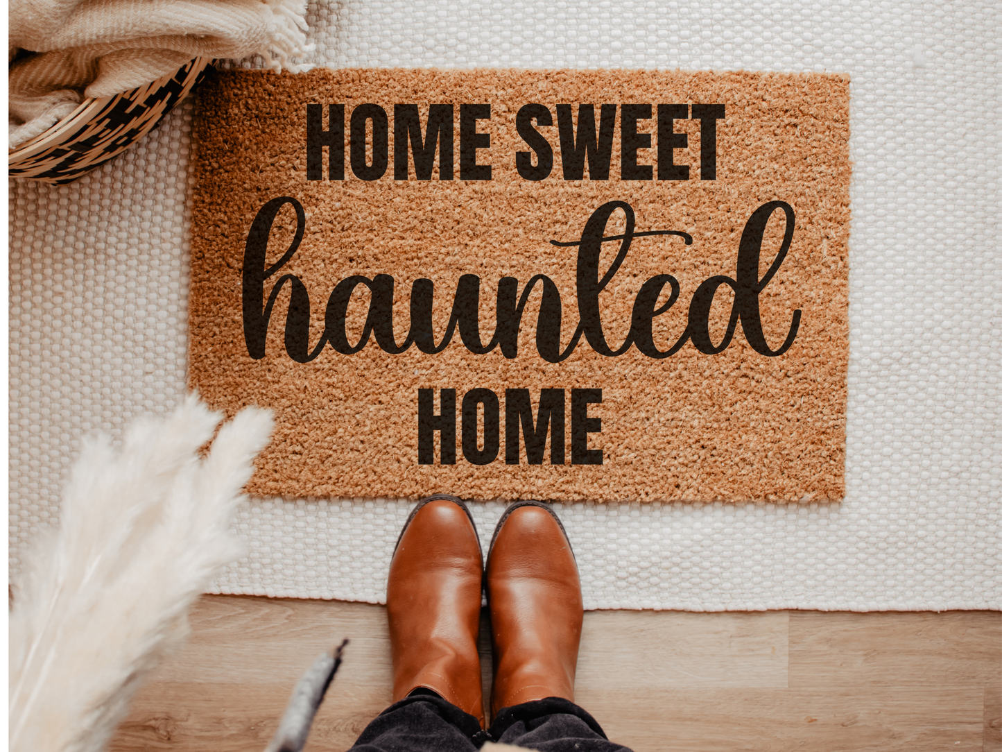 Funny Halloween Doormat Haunted Fall Front Door Decoration Happy Halloween Gift - Design Club Home