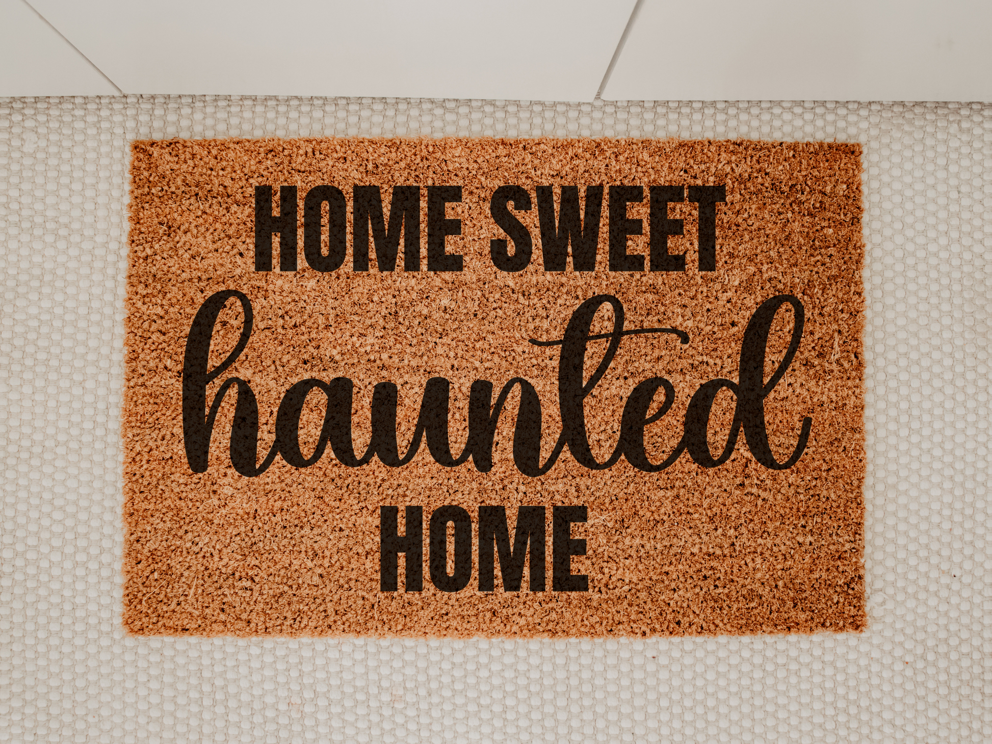 Funny Halloween Doormat Haunted Fall Front Door Decoration Happy Halloween Gift - Design Club Home