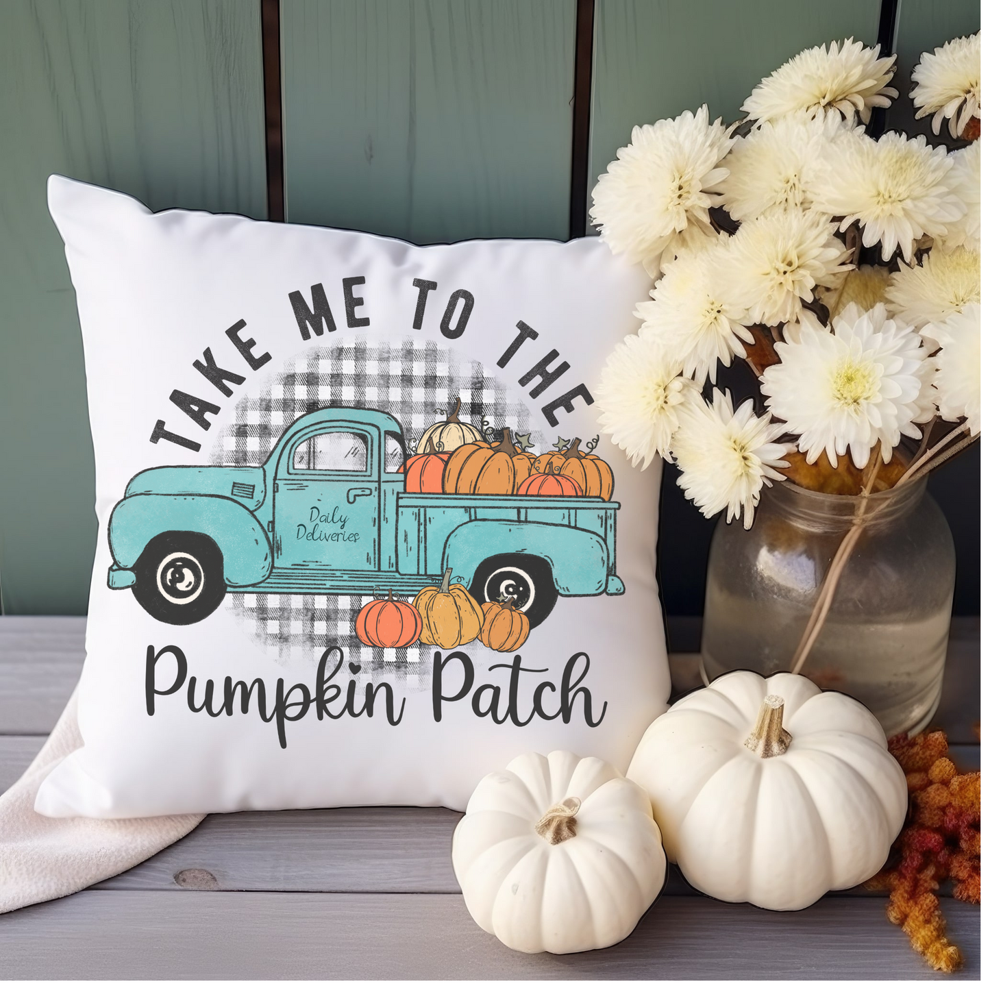 Fall Pumpkin Pillow Farmhouse Holiday Accent Pillow Hostess Housewarming Thanksgiving Home Gift - Design Club Home