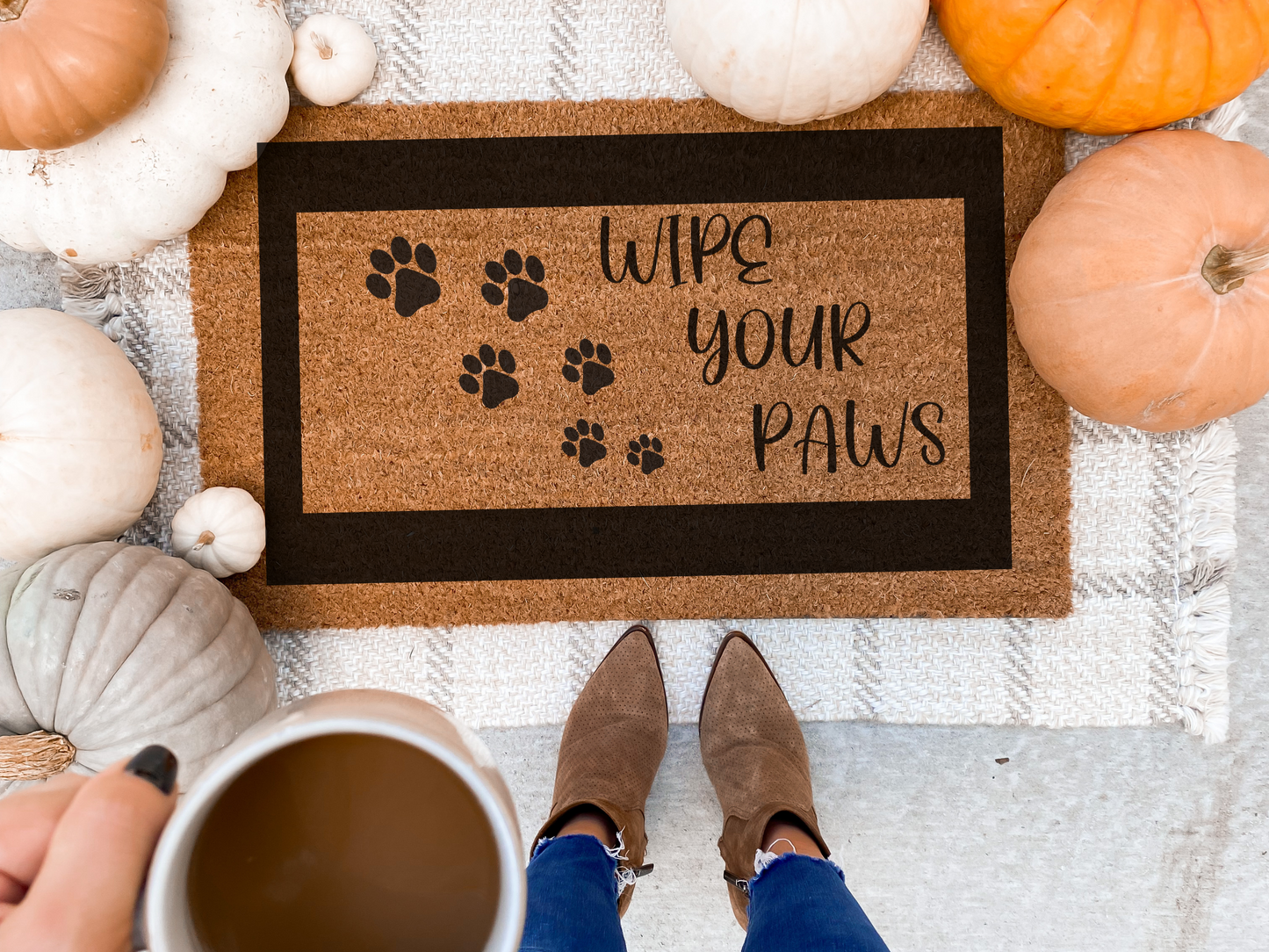 Funny Doormat Welcome Dog and Cat Lovers Housewarming Wedding GIft - Design Club Home