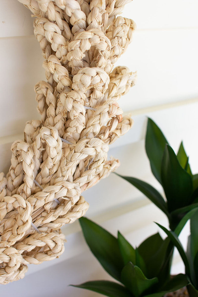 woven seagrass rope wreath - Design Club Home