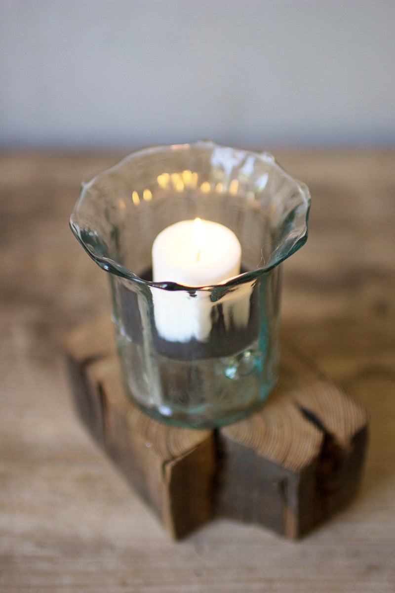 votive candle holder mini glass set of 4 for table decor and weddings - Design Club Home