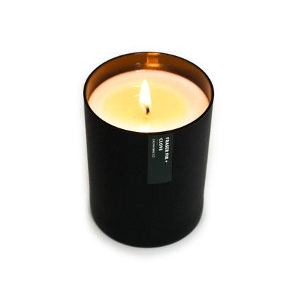 Fraser Fir + Clove Matte Black Tumbler Soy Candle | Limited Release - Design Club Home