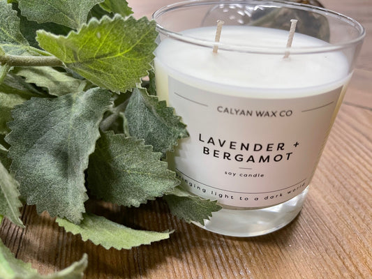 Lavender + Bergamot Soy Candle - Design Club Home