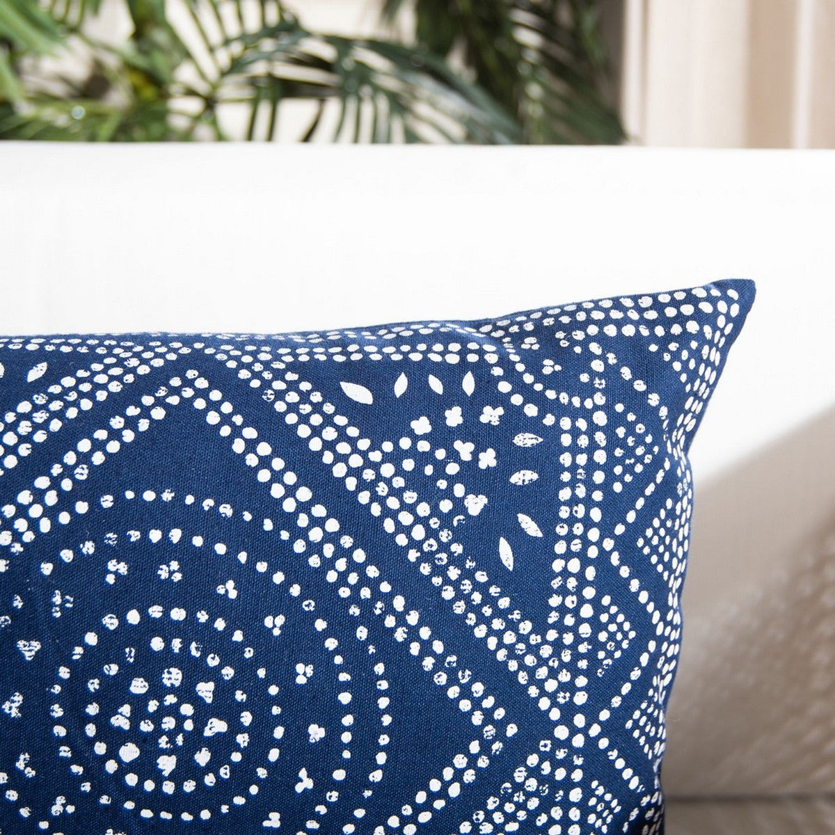 Boho Navy Lumbar Pillow - Design Club Home