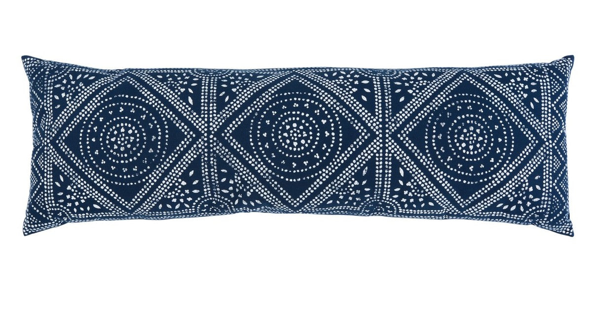 Boho Navy Lumbar Pillow - Design Club Home