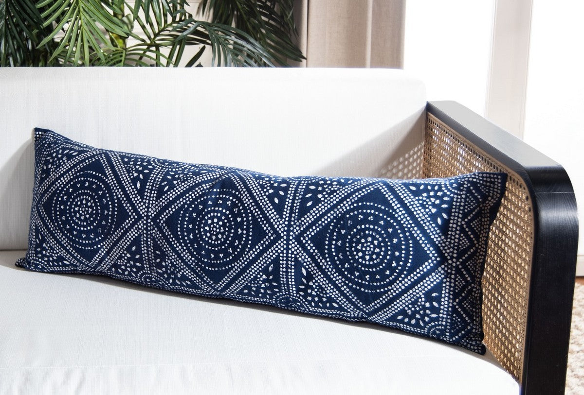 Boho Navy Lumbar Pillow - Design Club Home