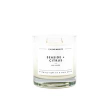 Seaside + Citrus Glass Tumbler Soy Candle - Design Club Home